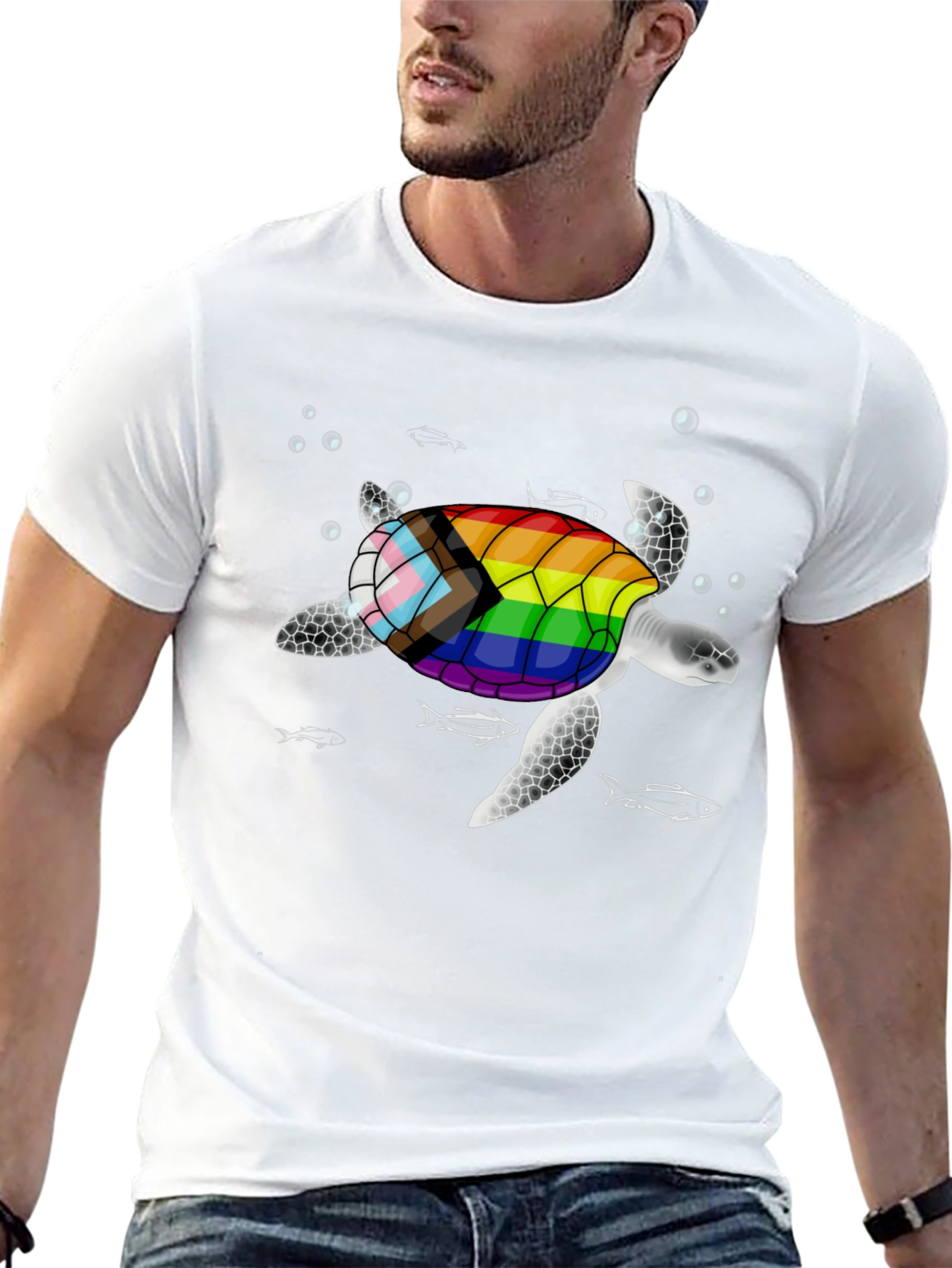 LGBT Pride Turtle Graphic T-Shirt