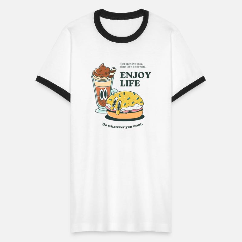 Yellow and Brown Illustrated Enjoy Life Design