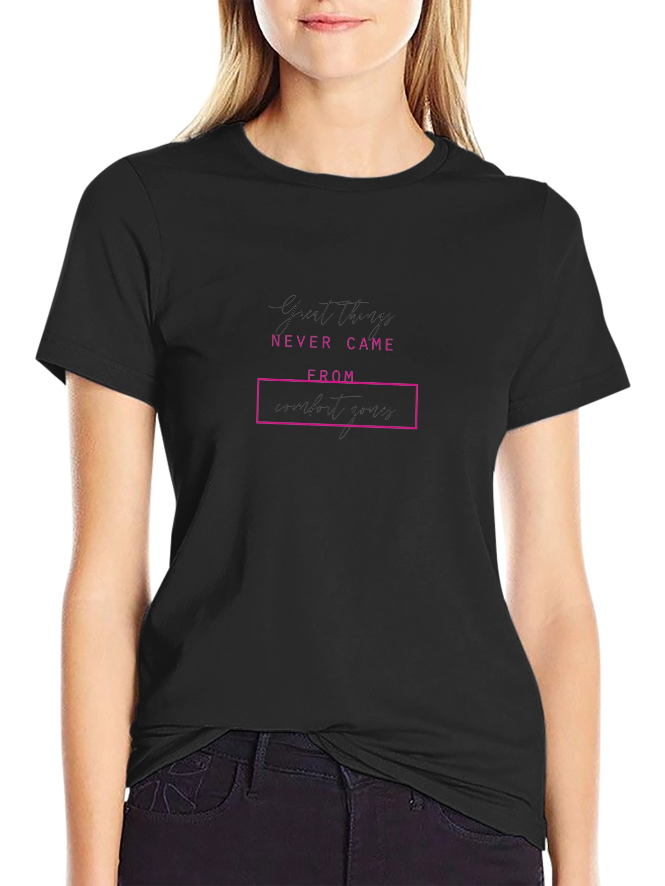 Motivational Graphic Tee - Great Things