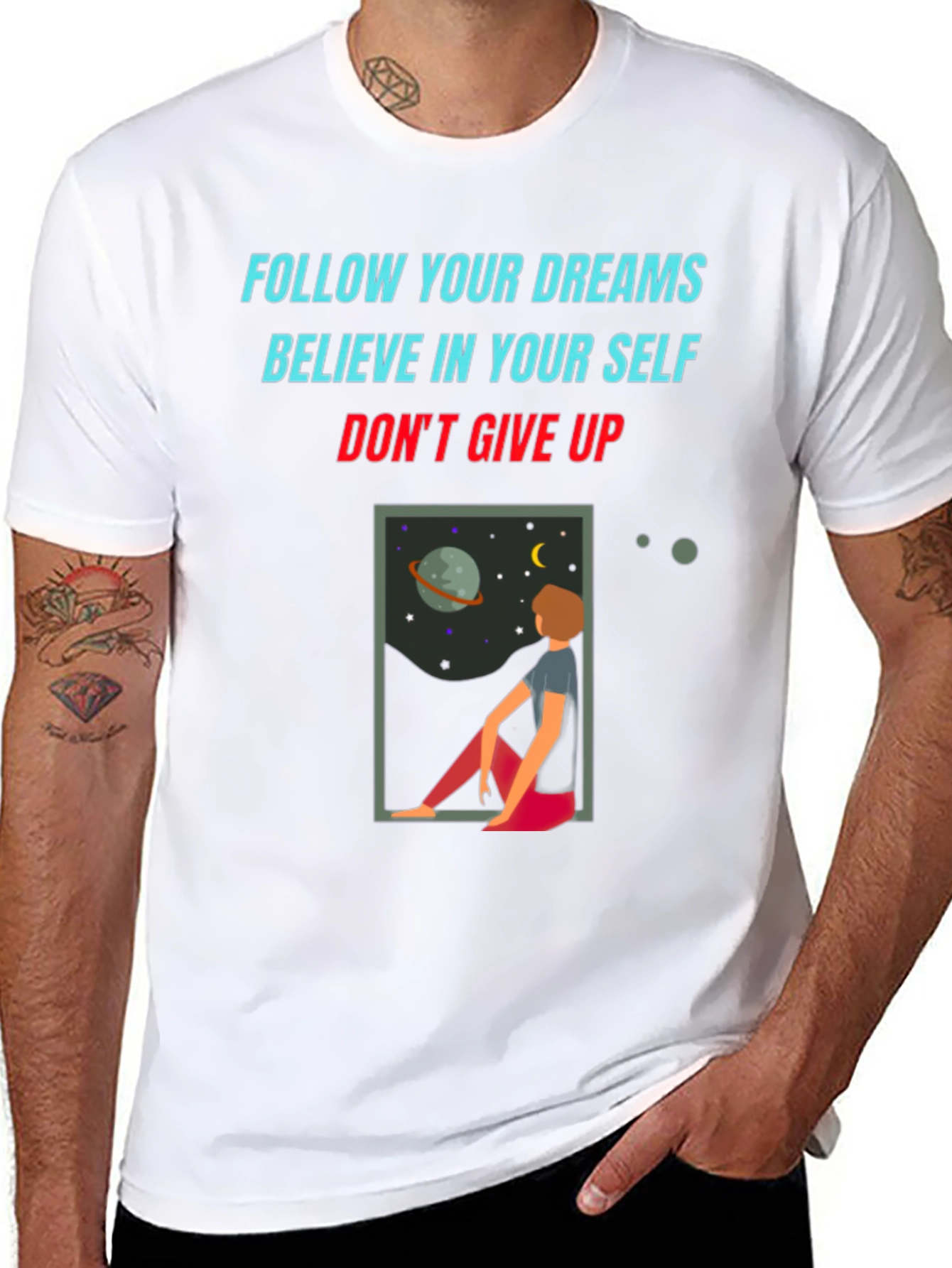 Motivational Graphic Tee: Follow Your Dreams T-Shirt