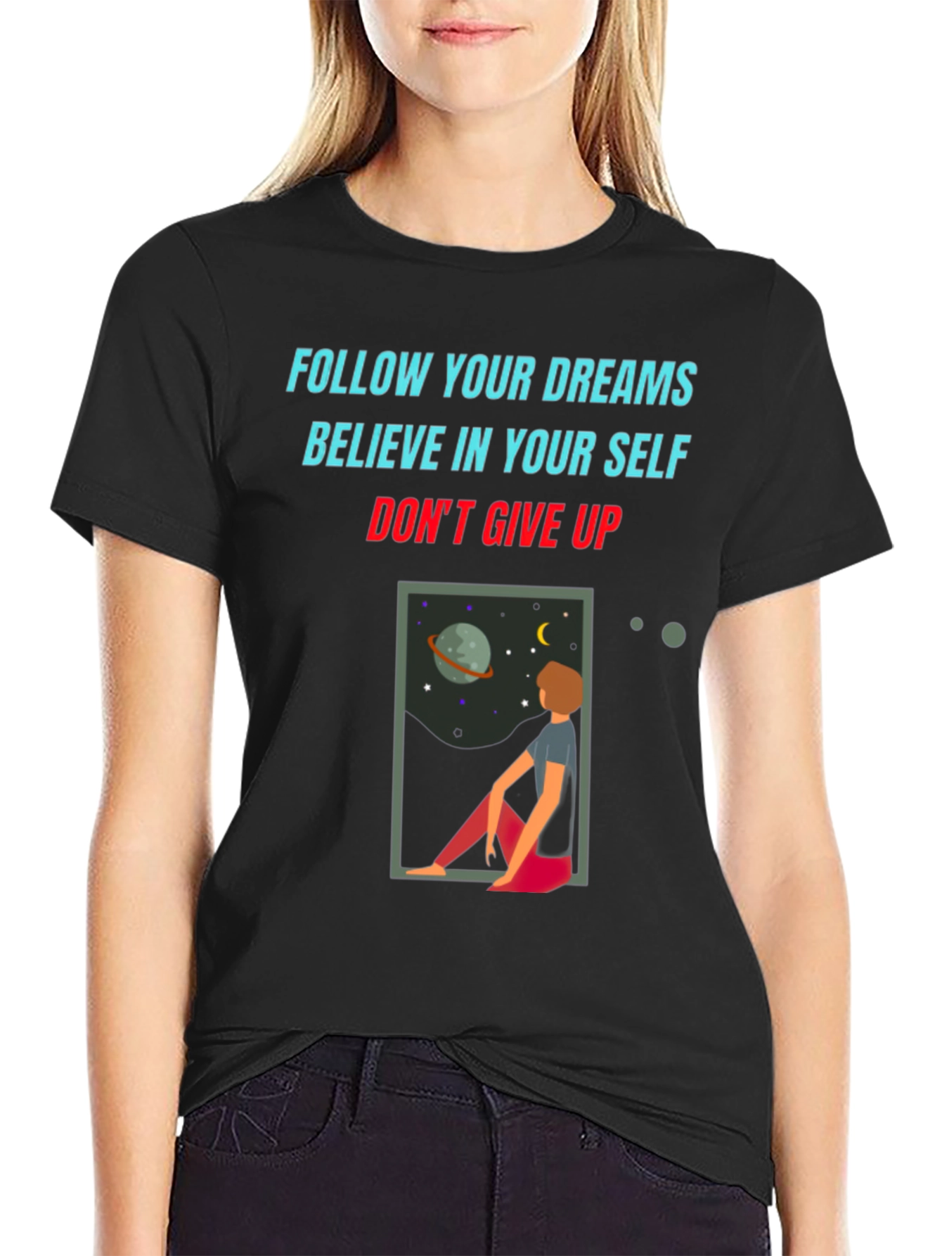 Motivational Graphic Tee: Follow Your Dreams T-Shirt