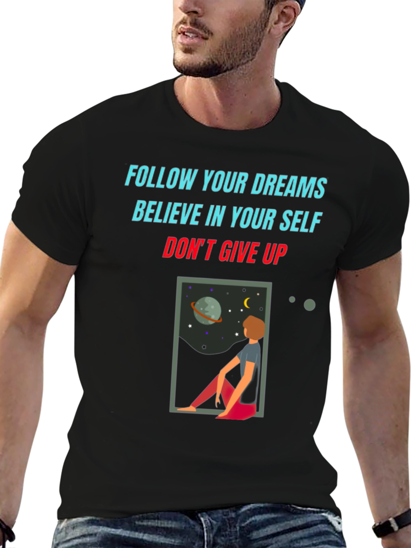 Motivational Graphic Tee: Follow Your Dreams T-Shirt