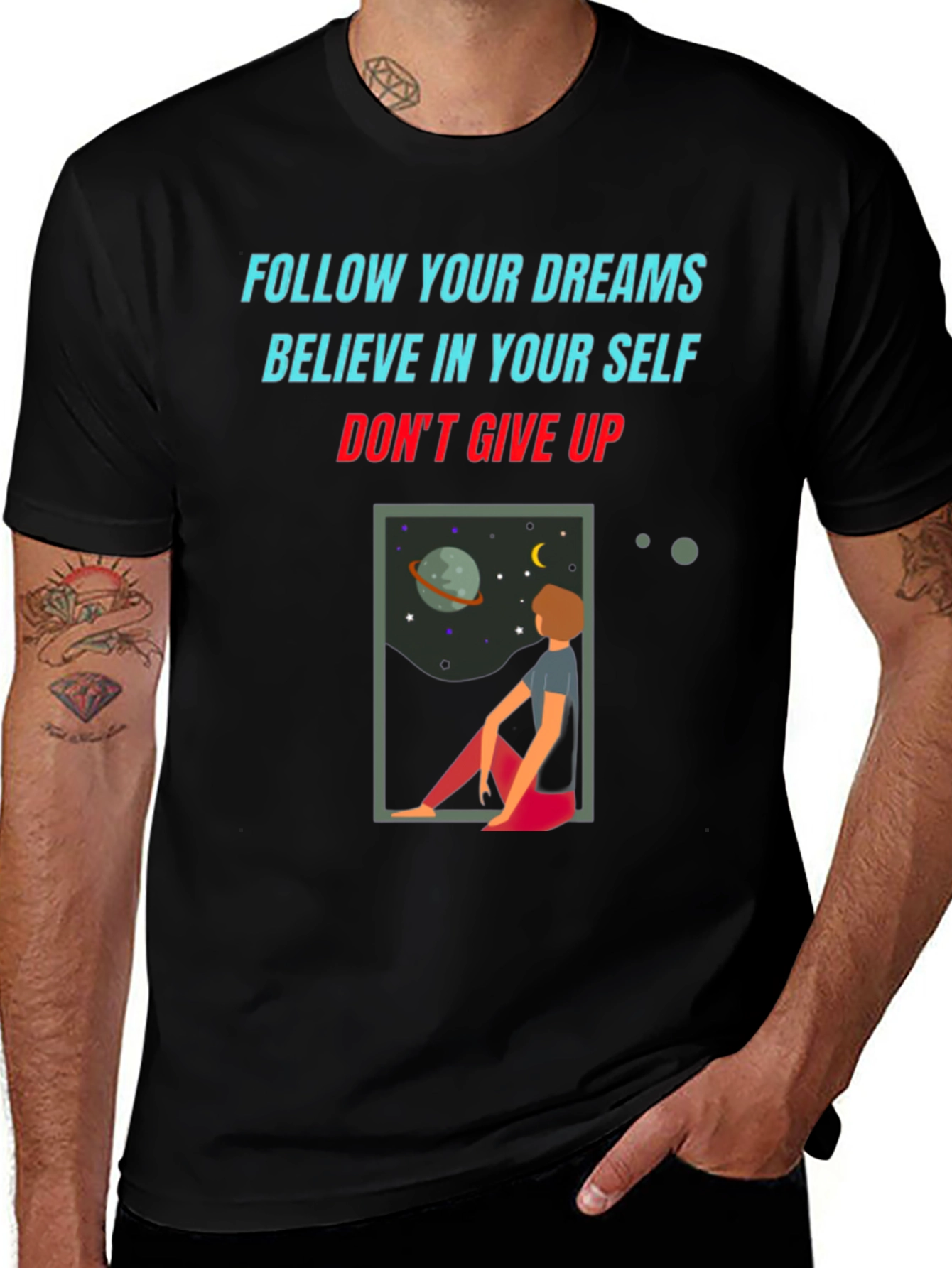 Motivational Graphic Tee: Follow Your Dreams T-Shirt
