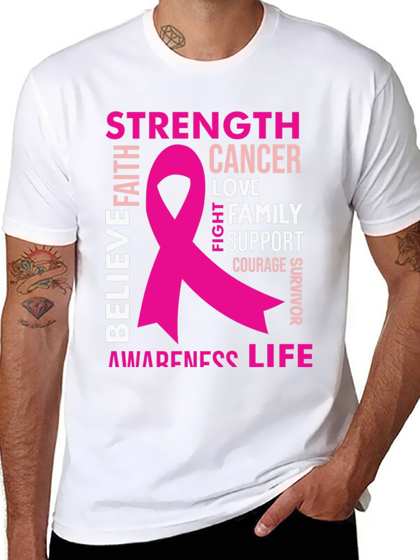 Breast Cancer Awareness Ribbon T-Shirt
