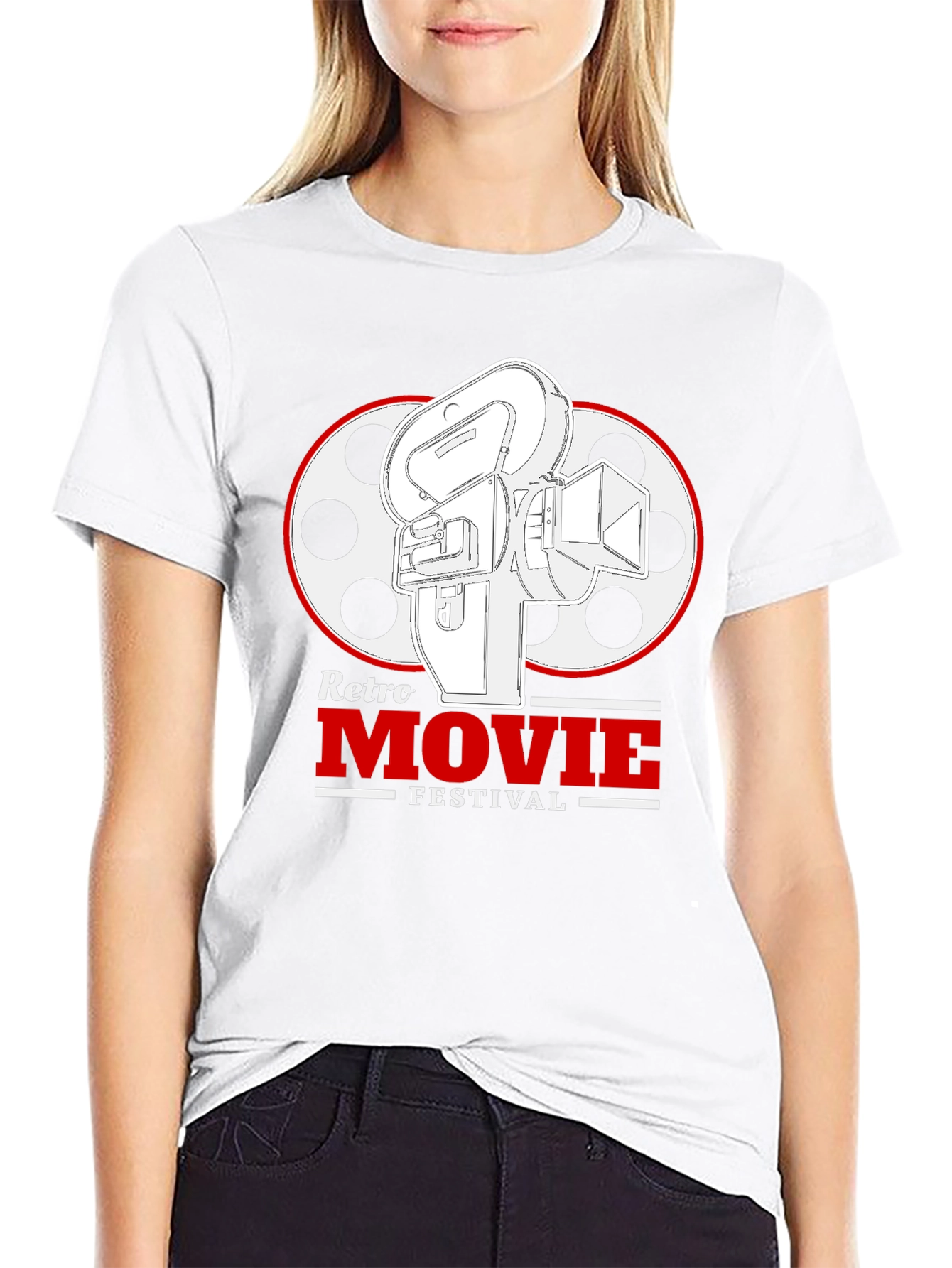 Retro Movie Festival Black T-Shirt