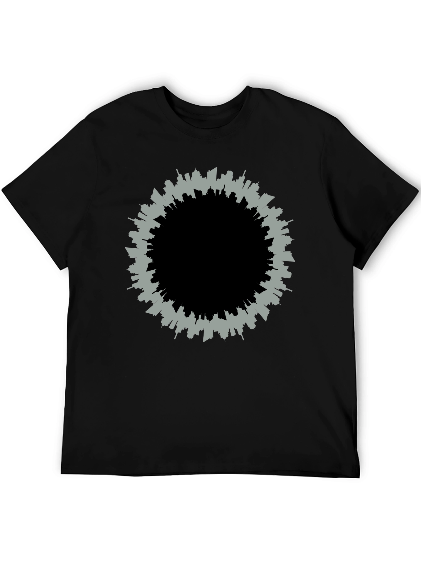 Cityscape Circle T-Shirt - Modern Urban Style
