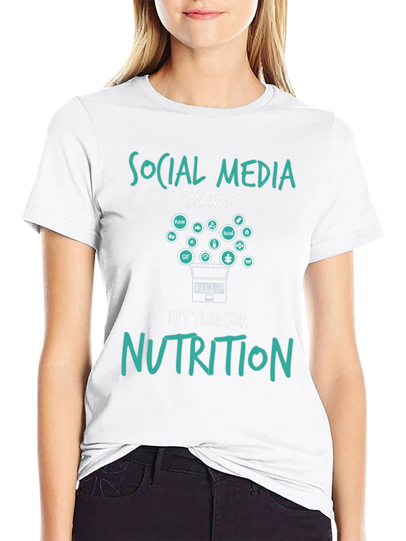 Social Media Can Wait Nutrition T-Shirt