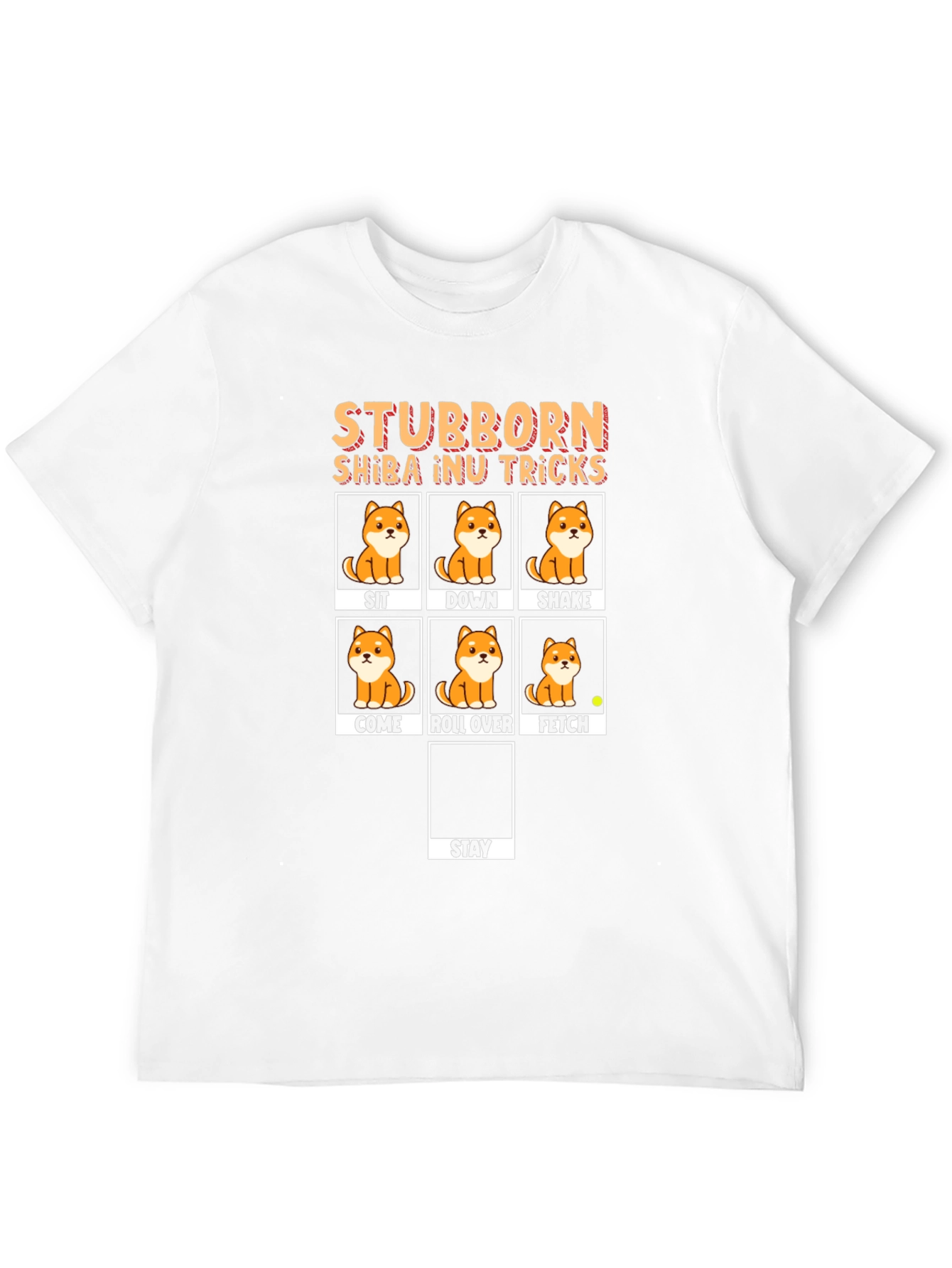 Stubborn Shiba Inu Tricks Black T-Shirt