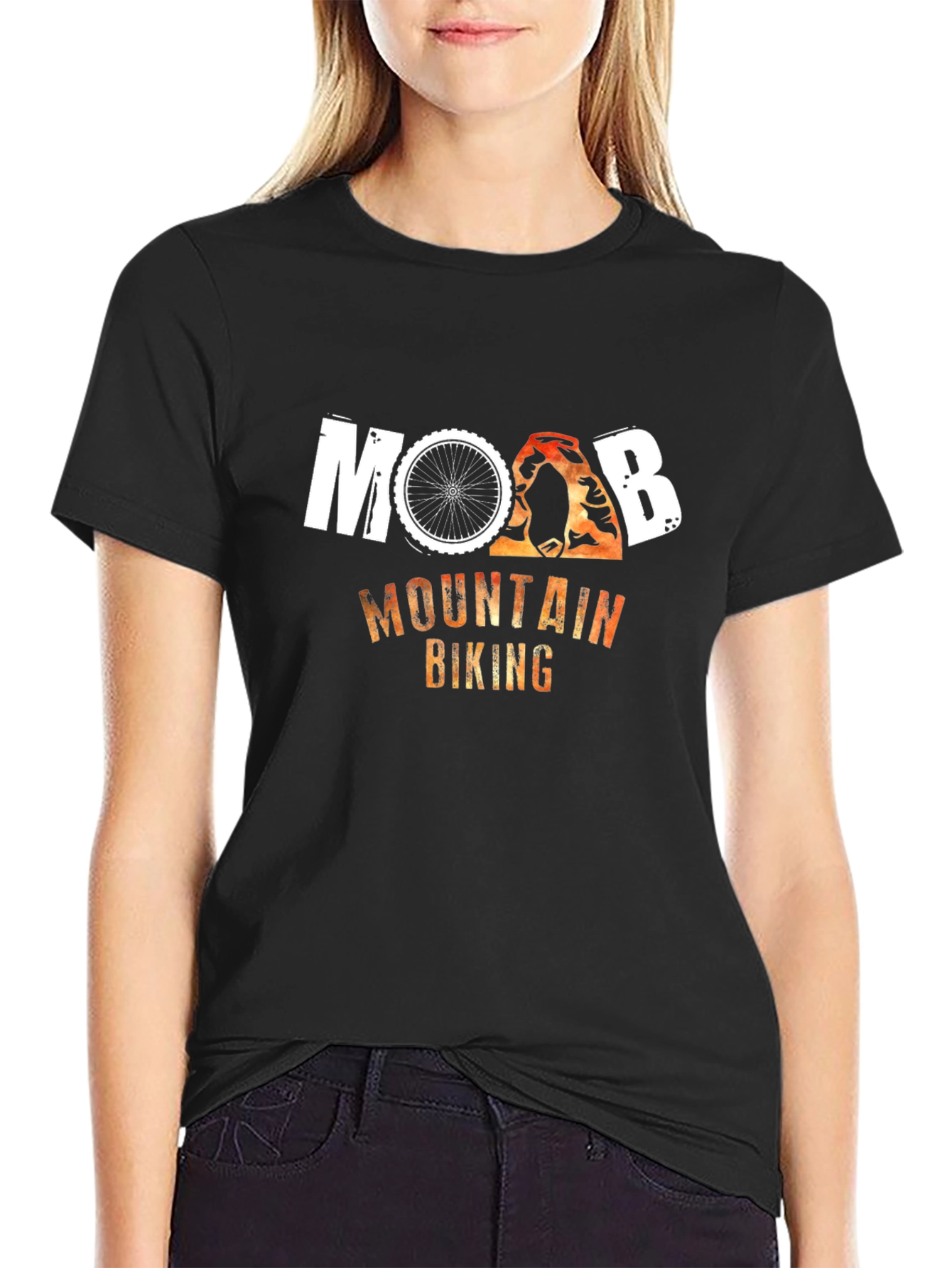 Moab Mountain Biking Black T-Shirt
