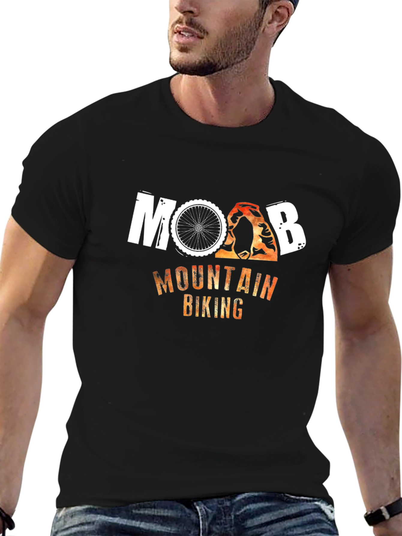 Moab Mountain Biking Black T-Shirt