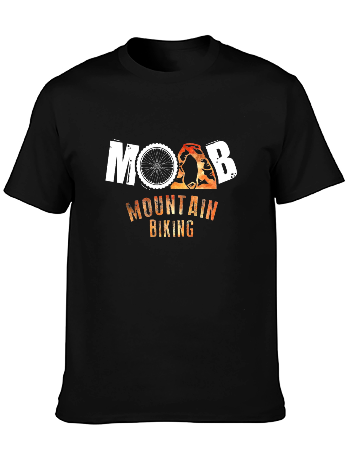 Moab Mountain Biking Black T-Shirt