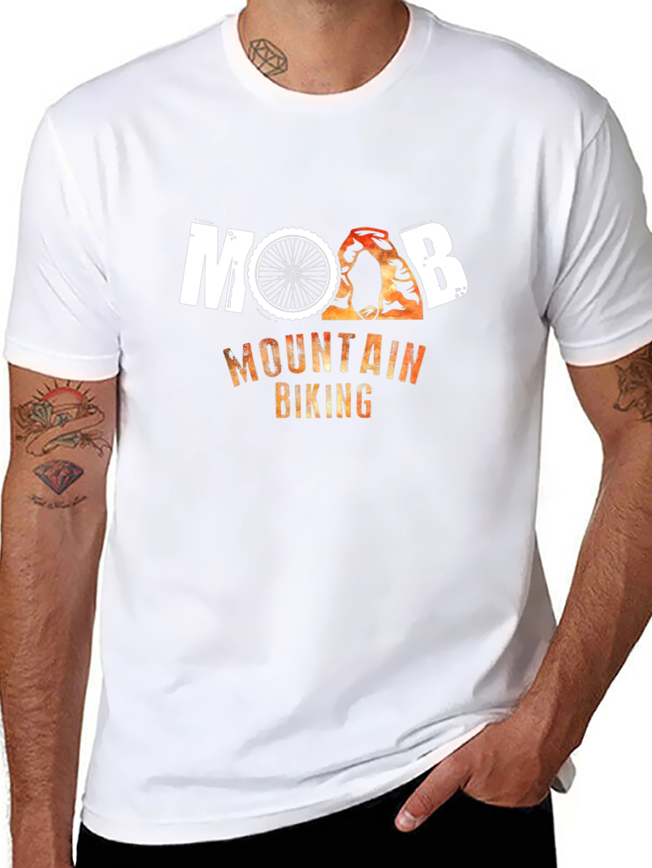 Moab Mountain Biking Black T-Shirt
