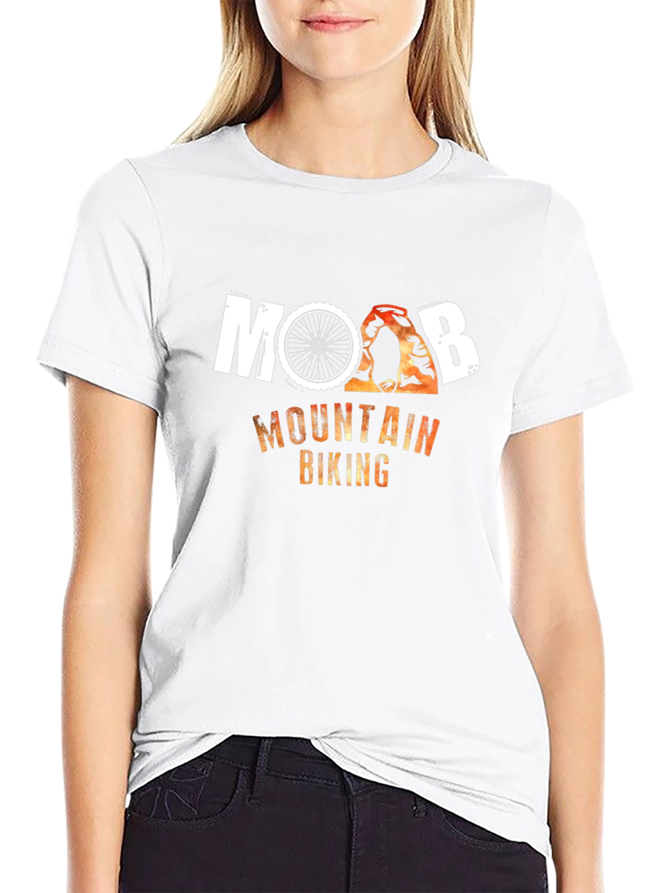 Moab Mountain Biking Black T-Shirt
