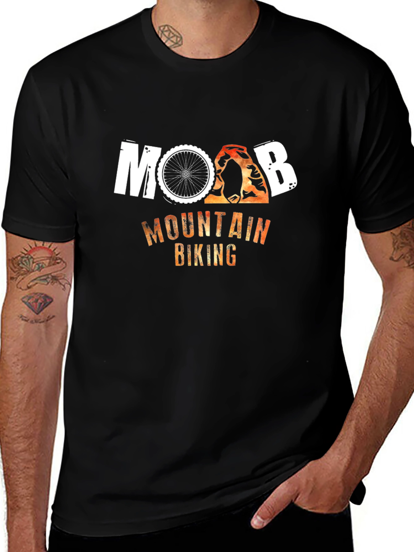 Moab Mountain Biking Black T-Shirt