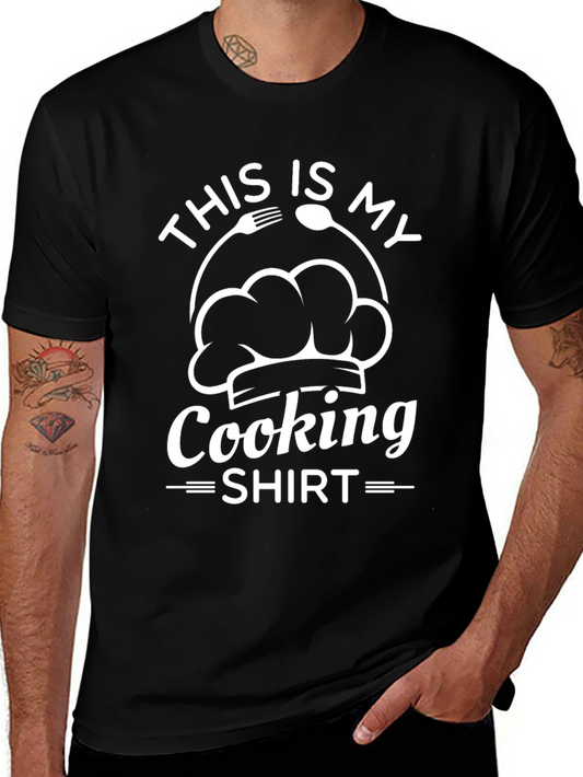 This Is My Cooking Shirt - Chef Hat Graphic Tee