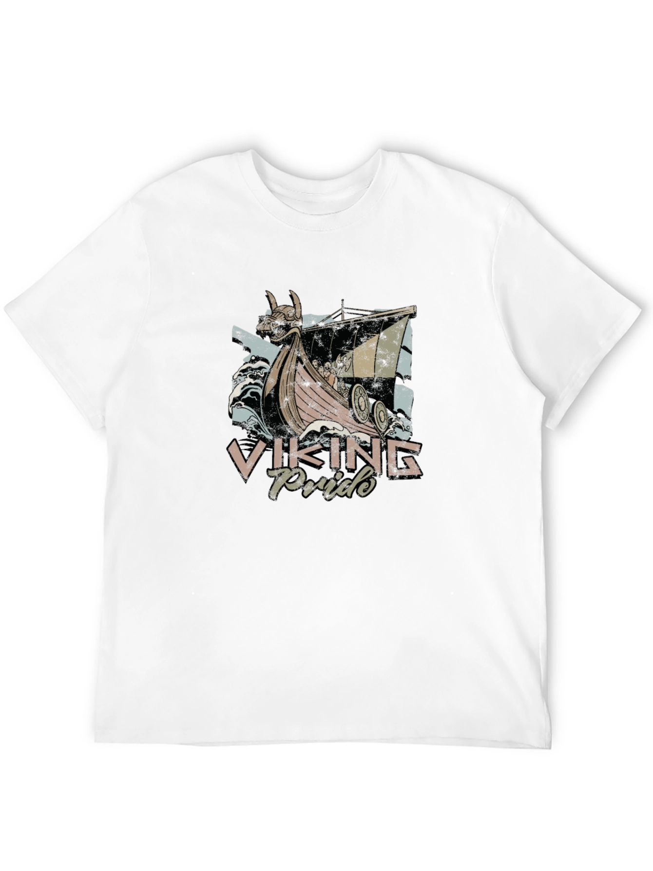 Viking Pride Graphic Tee - Black Cotton T-Shirt
