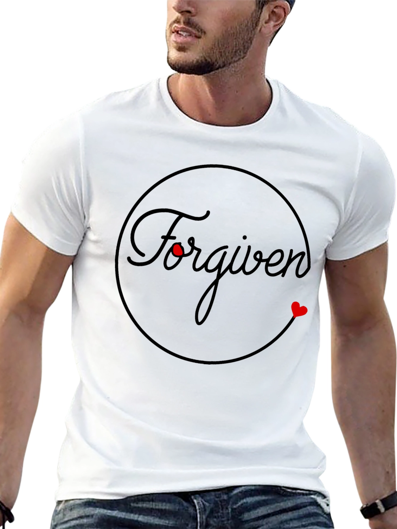 Forgiven Graphic Tee - Black Christian T-Shirt