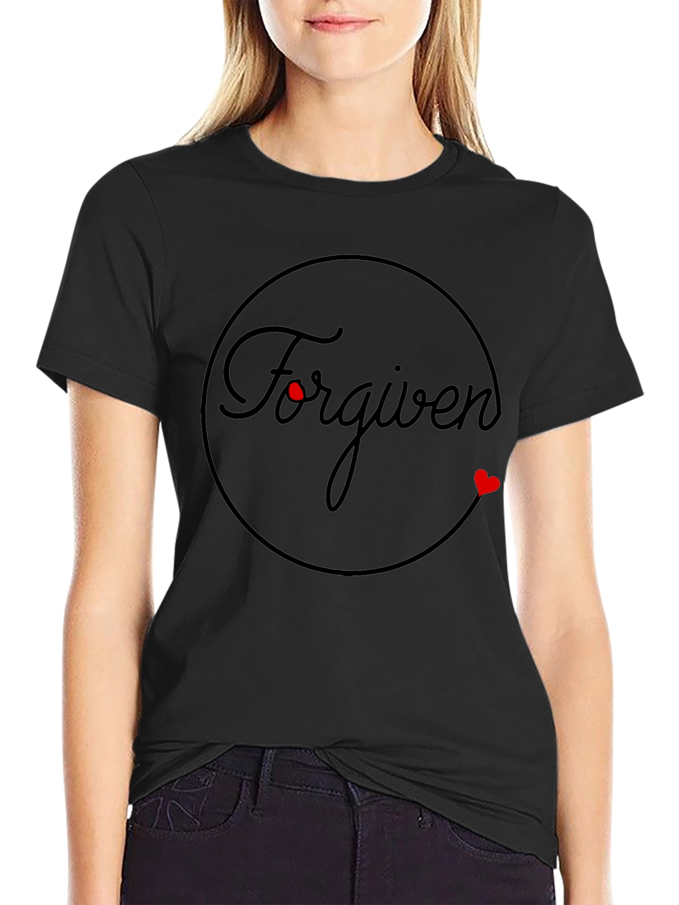 Forgiven Graphic Tee - Black Christian T-Shirt