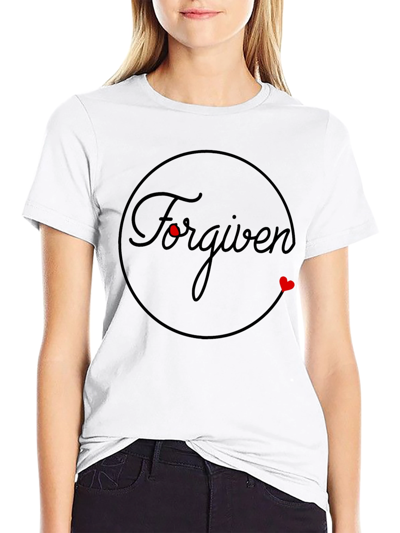 Forgiven Graphic Tee - Black Christian T-Shirt
