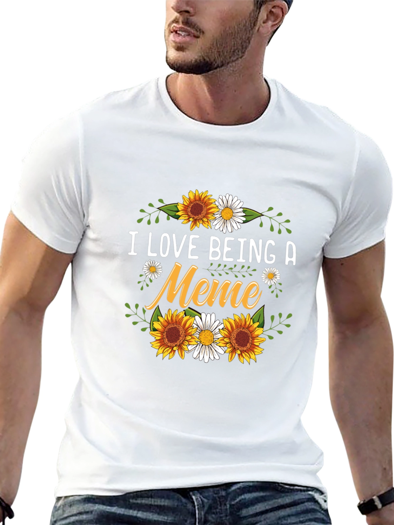 I Love Being A Meme Sunflower Graphic T-Shirt
