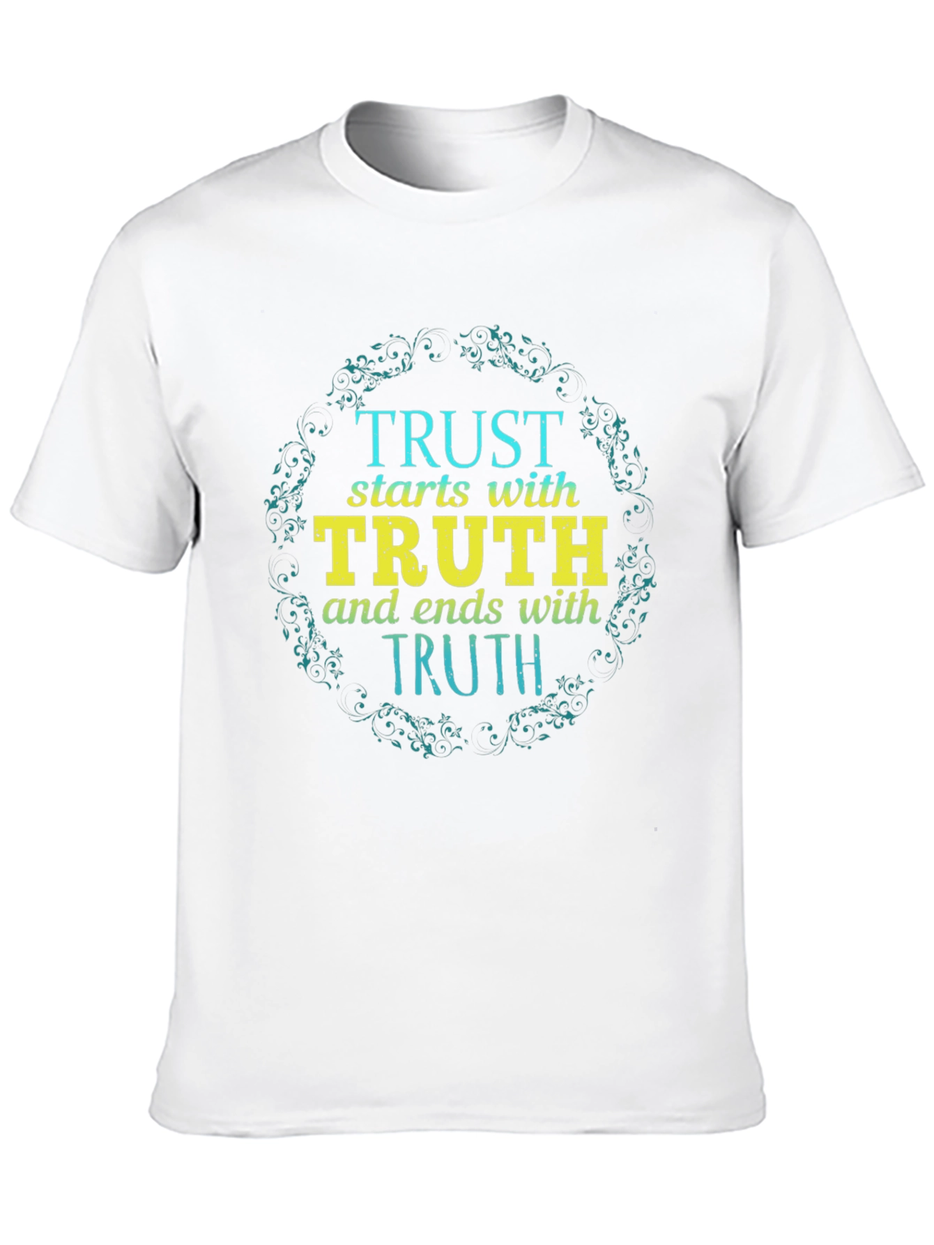 Trust Starts with Truth Black Graphic Tee