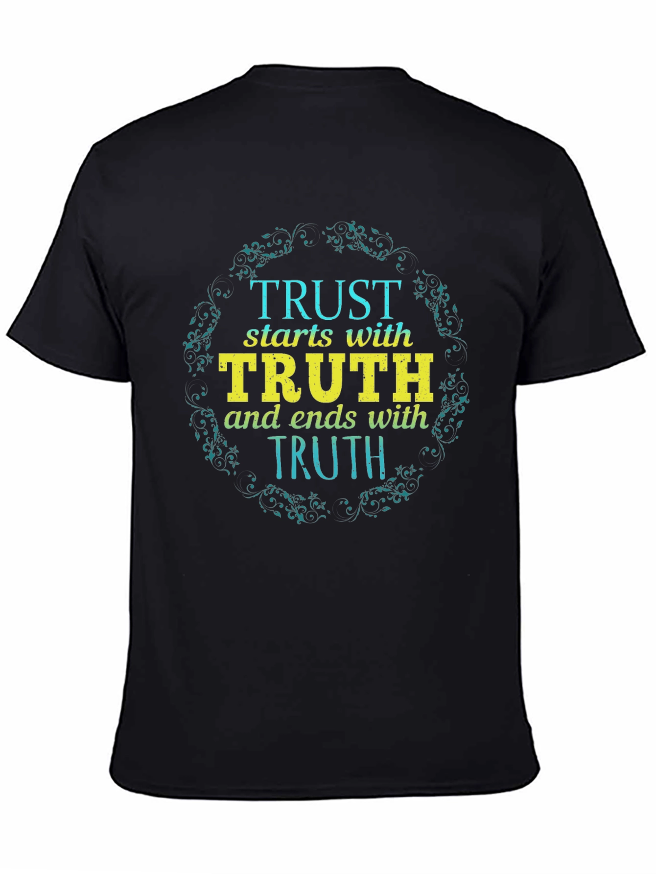 Trust Starts with Truth Black Graphic Tee