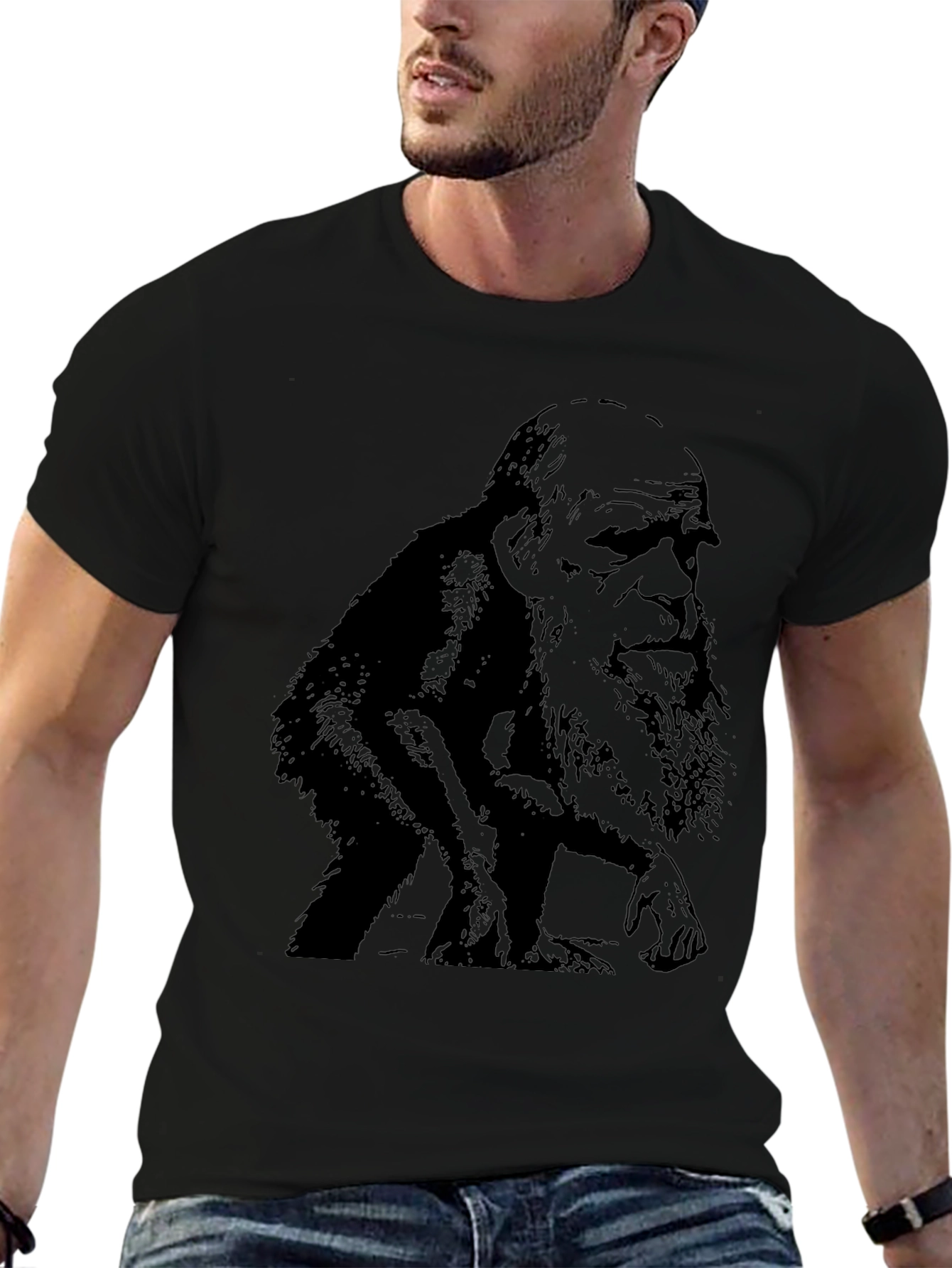 Evolved Ape Graphic Tee - Mens Black T-Shirt