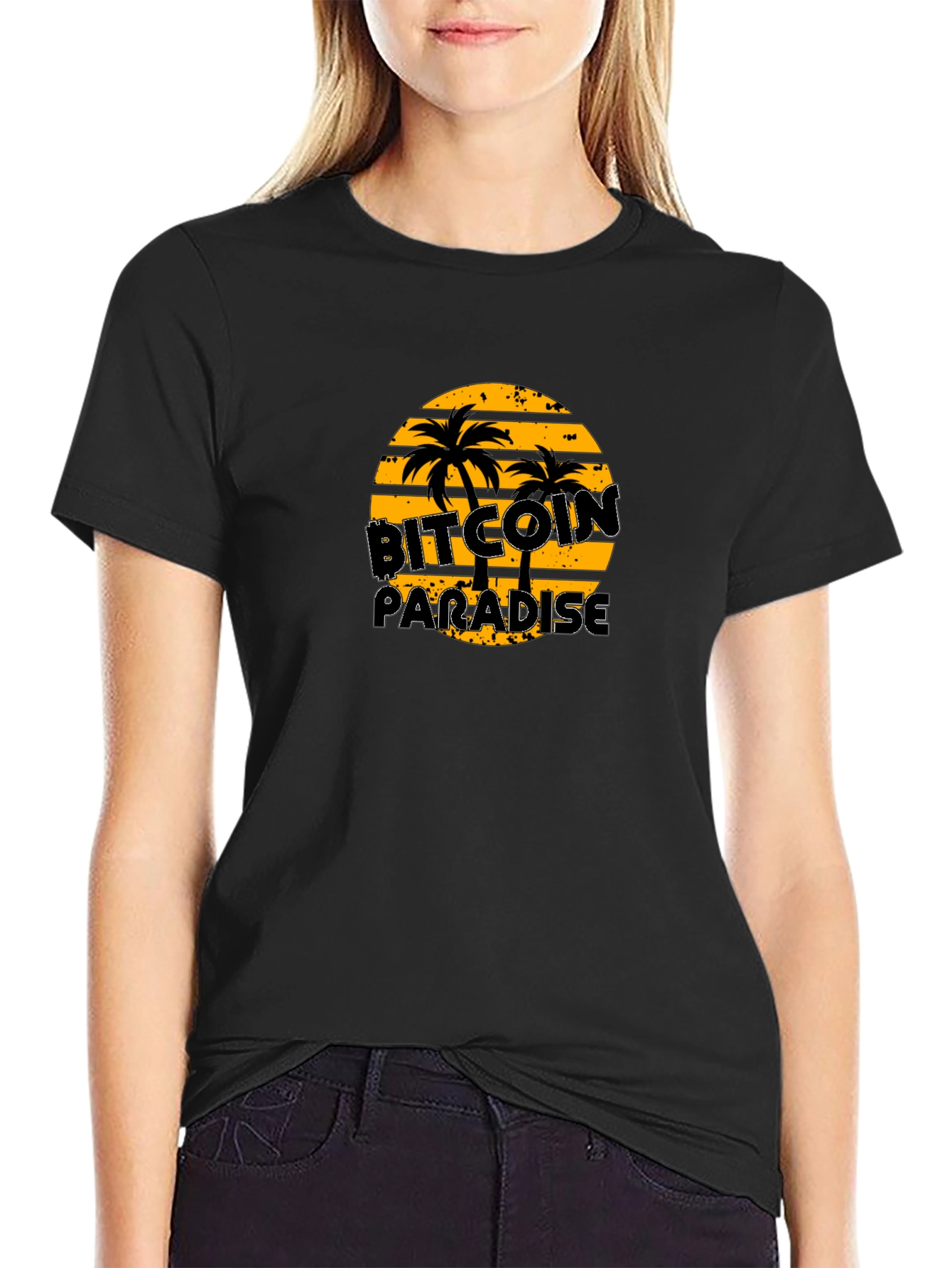 Bitcoin Paradise Black T-Shirt