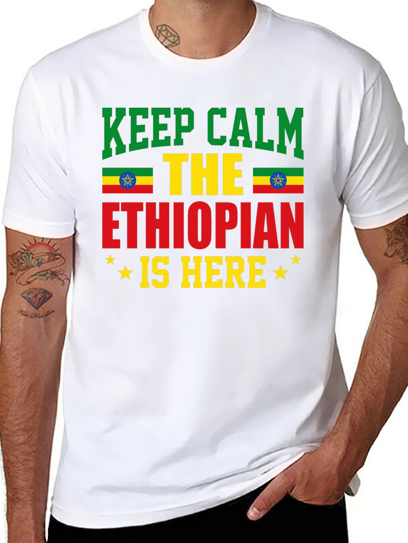 Ethiopian Pride T-Shirt - Keep Calm