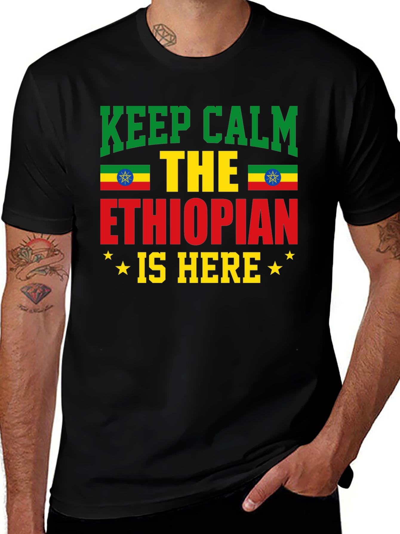 Ethiopian Pride T-Shirt - Keep Calm