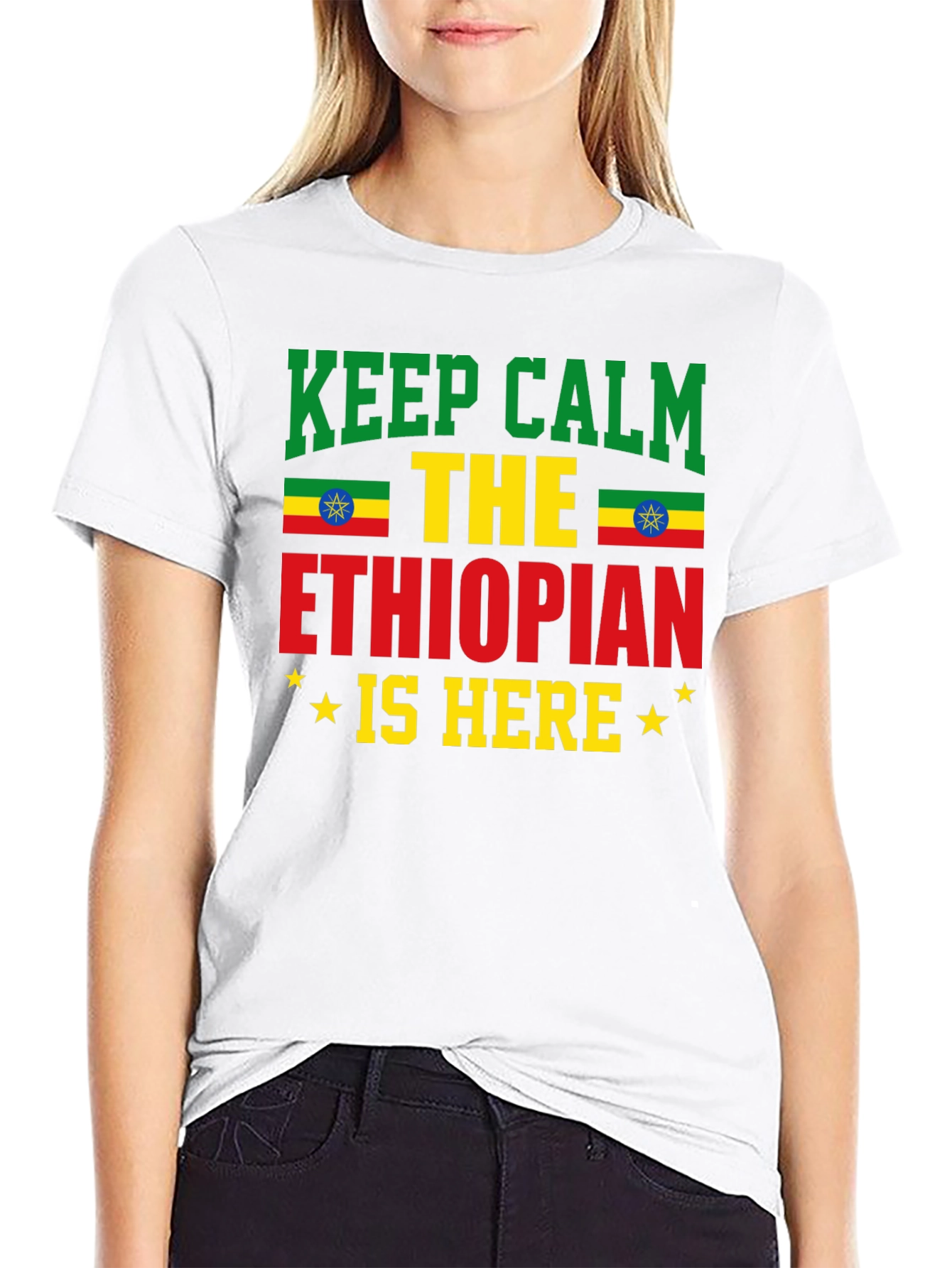 Ethiopian Pride T-Shirt - Keep Calm