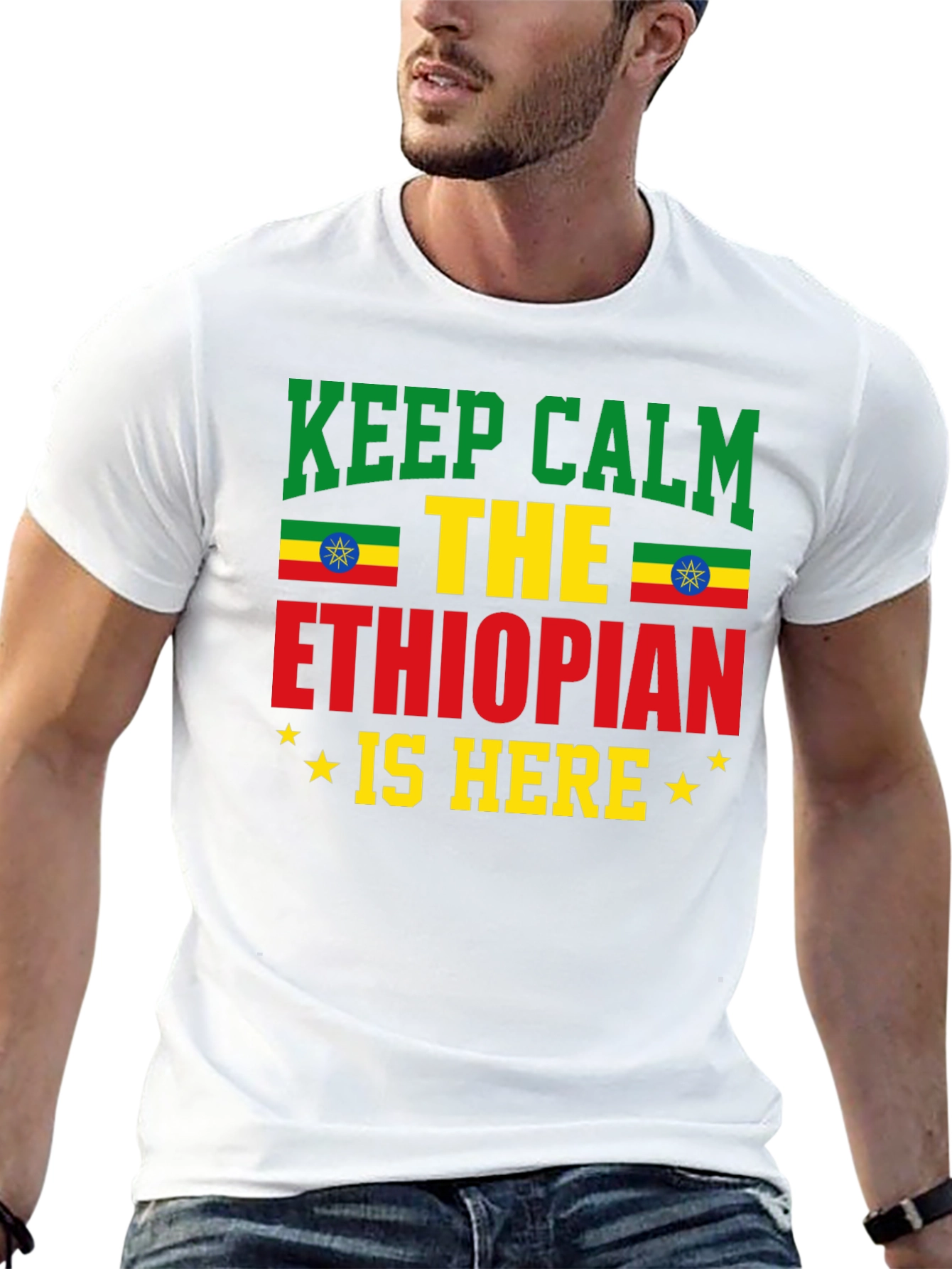 Ethiopian Pride T-Shirt - Keep Calm
