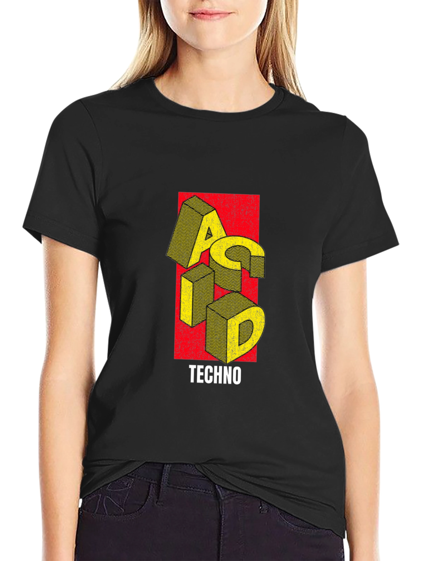 Acid Techno Graphic T-Shirt - Bold Music Tee