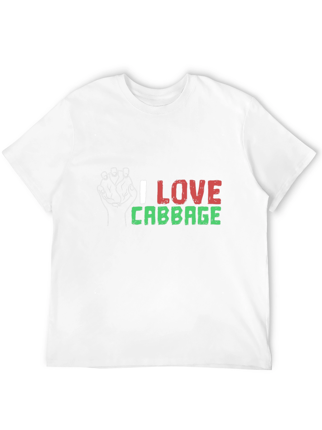 I Love Cabbage Graphic Tee - Black