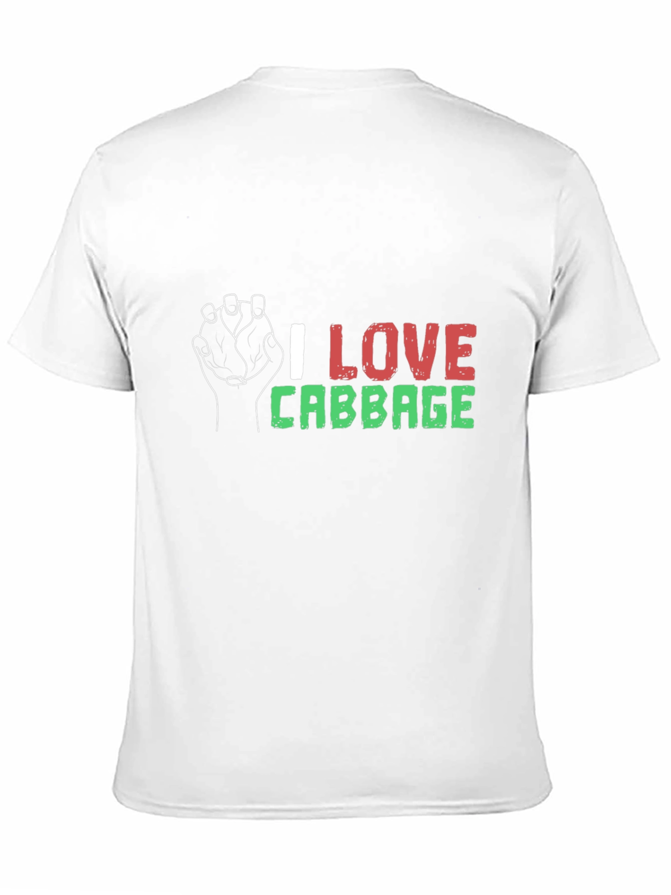 I Love Cabbage Graphic Tee - Black