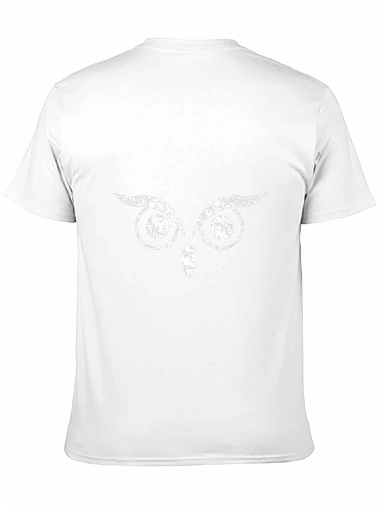 Mens Black Owl Eyes Graphic T-Shirt