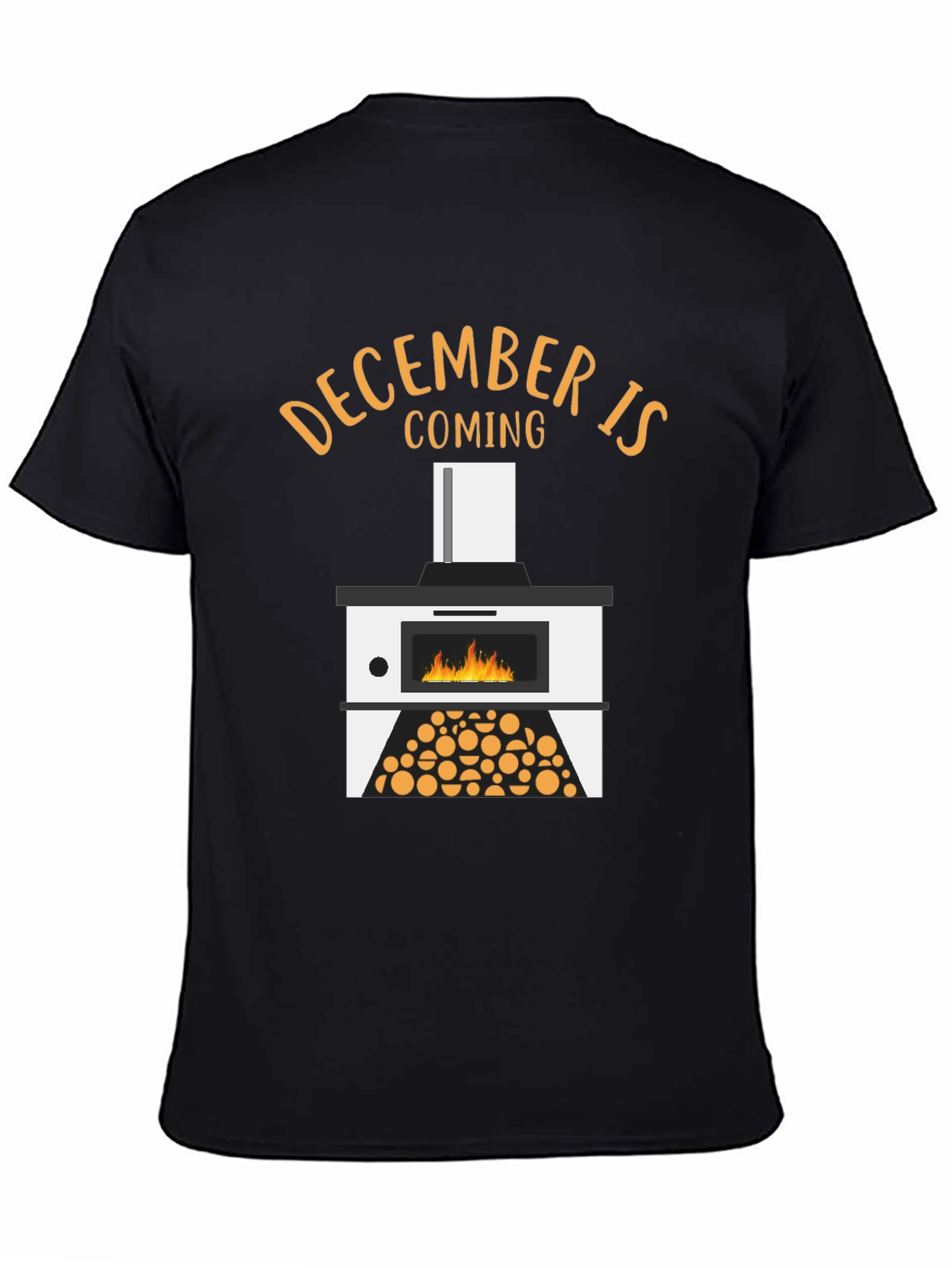 December is Coming Fireplace Graphic Tee