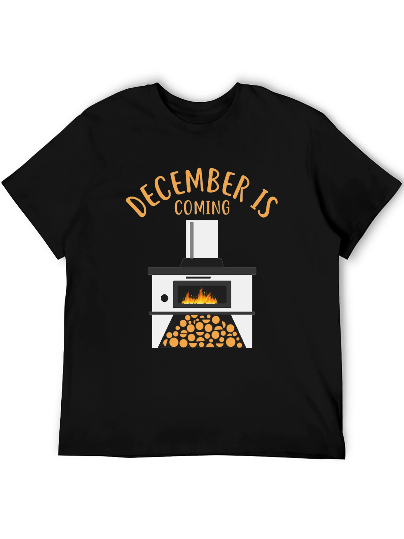 December is Coming Fireplace Graphic Tee