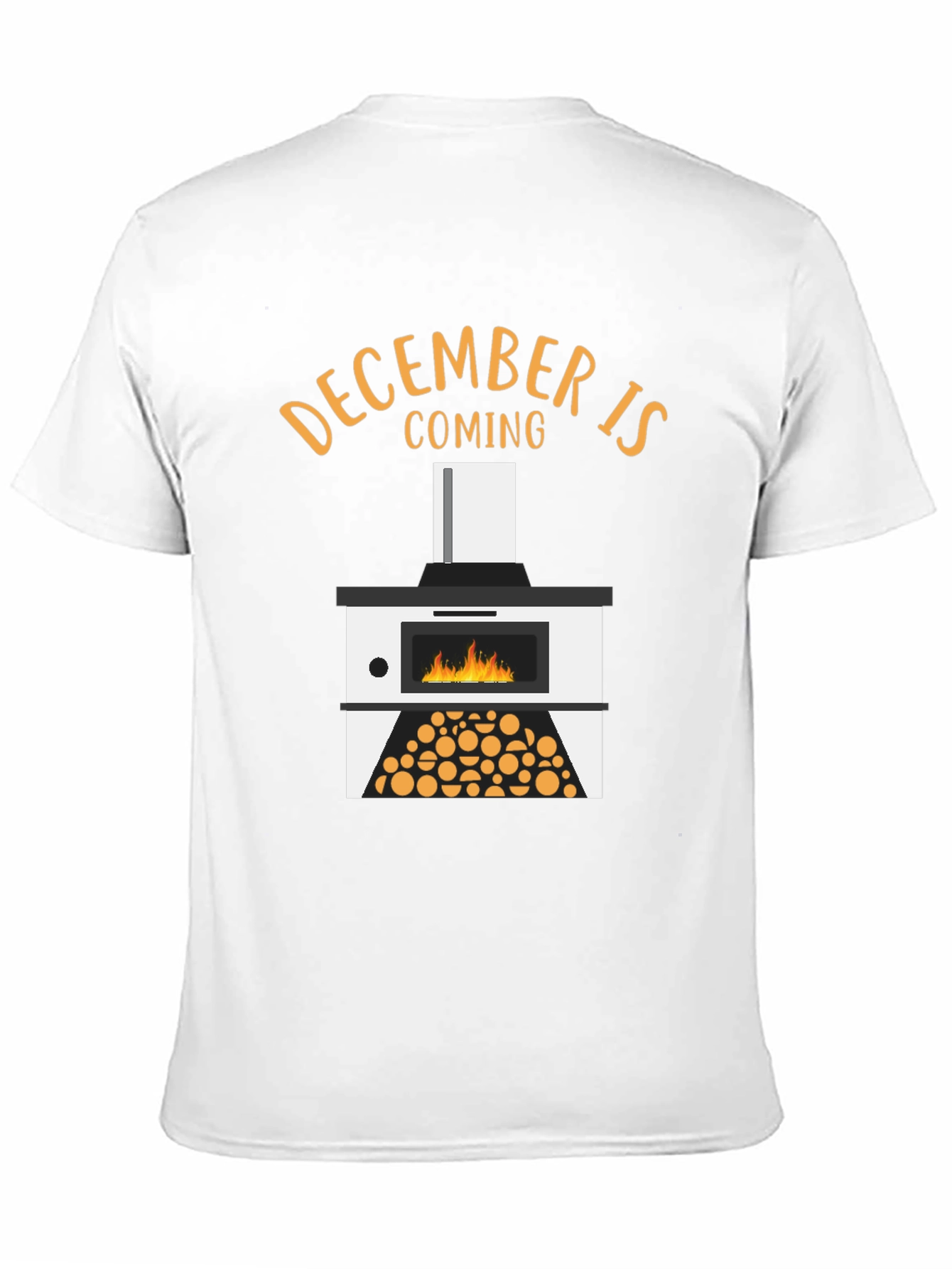 December is Coming Fireplace Graphic Tee