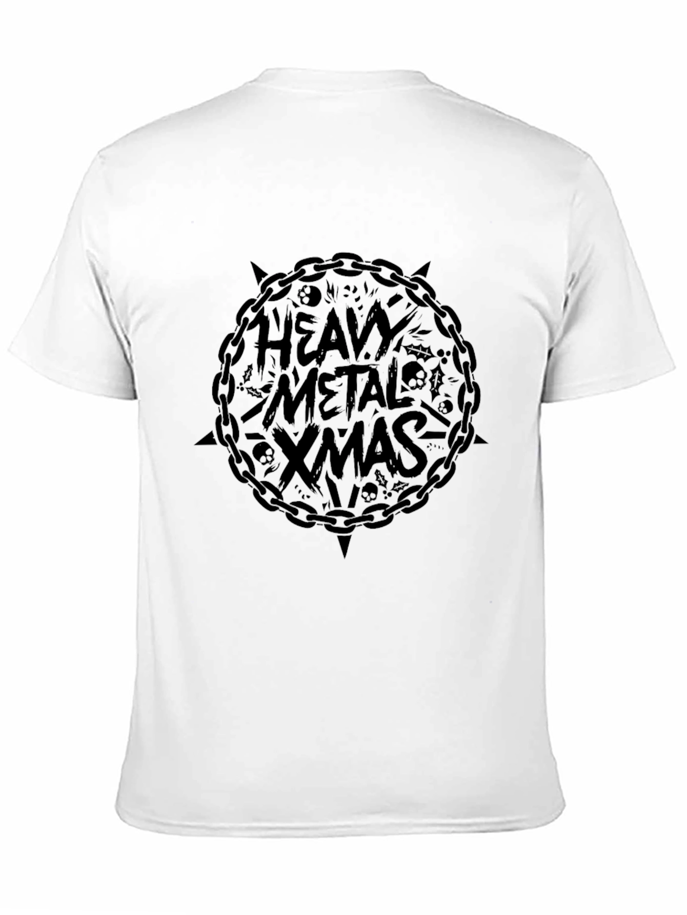 Heavy Metal Xmas Black Graphic T-Shirt