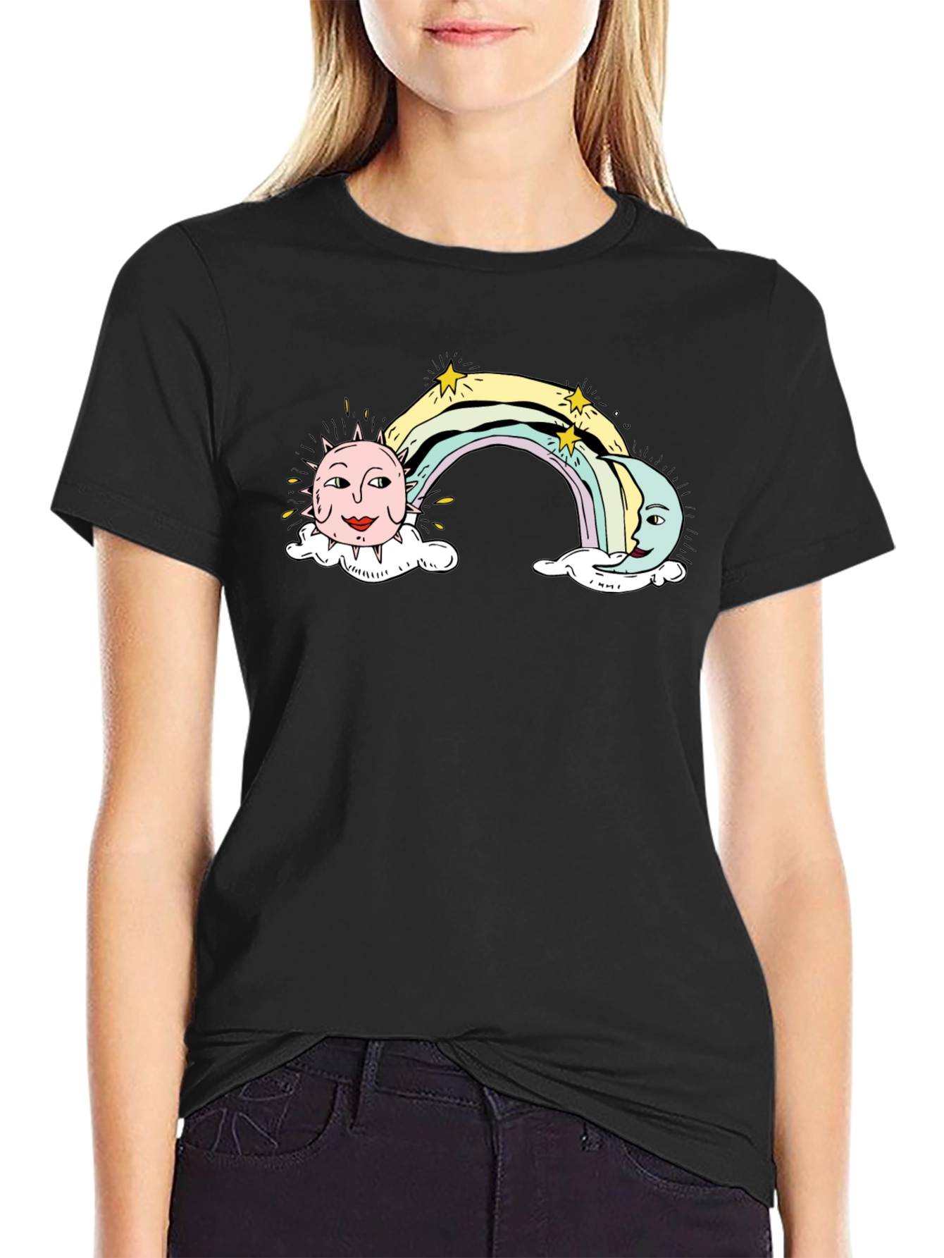Celestial Rainbow Graphic Tee