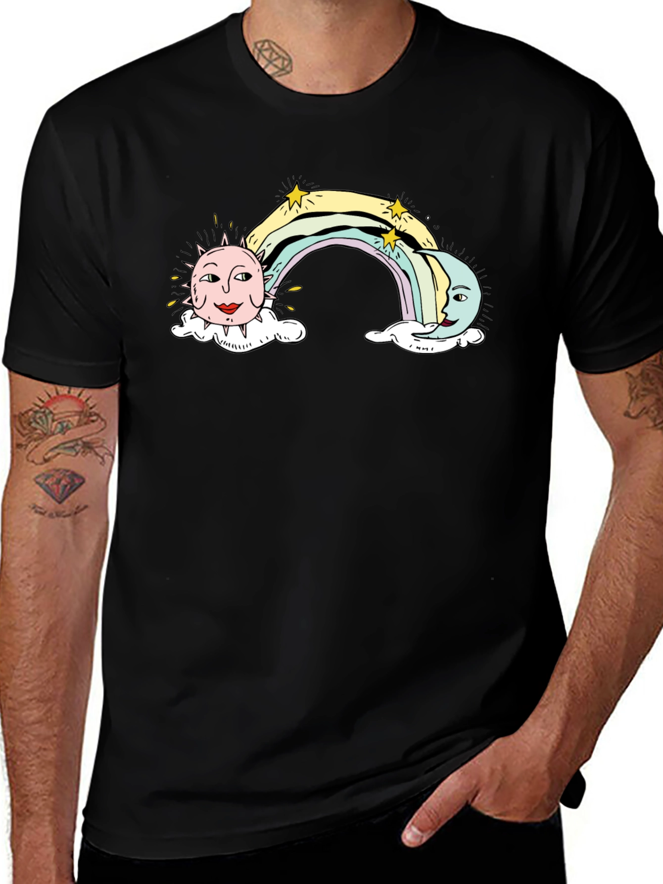 Celestial Rainbow Graphic Tee