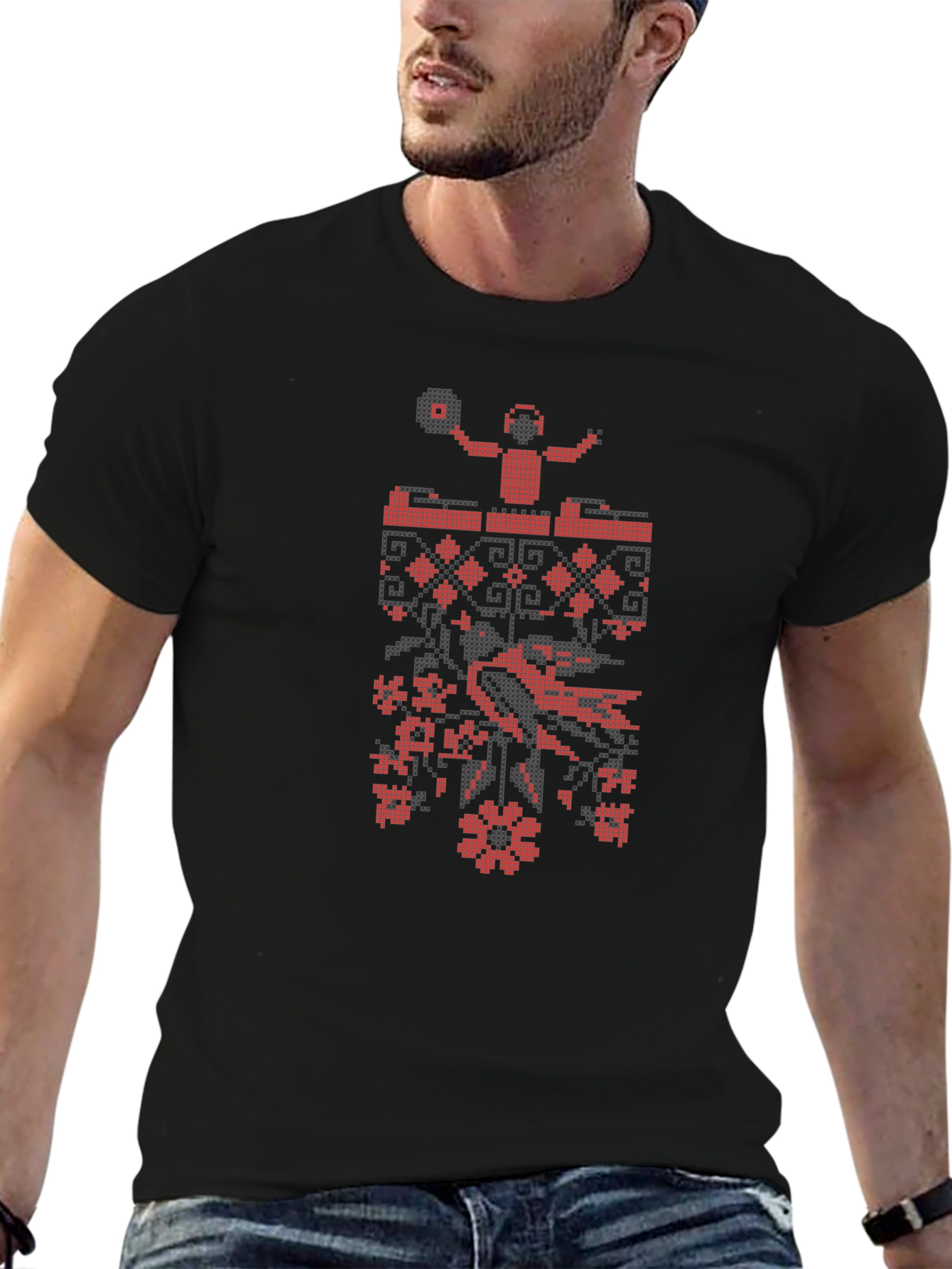 DJ Pixel Art T-Shirt - Unique Music Lover Gift