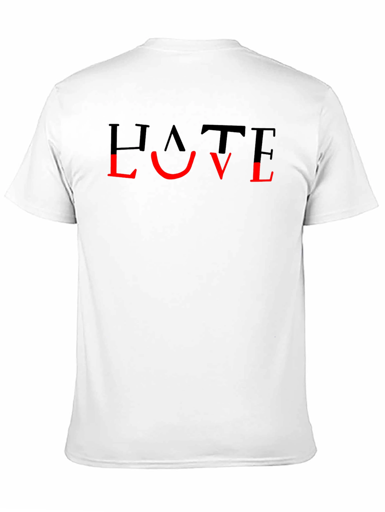 Hate Love Graphic T-Shirt - Unisex Black Tee