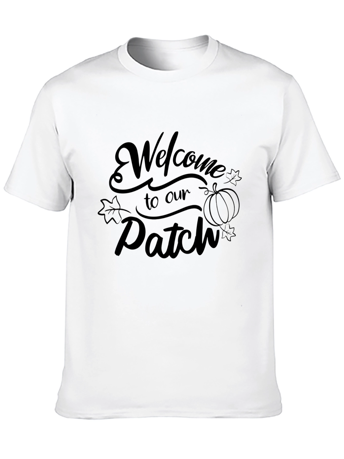 Welcome to Our Patch Black Graphic Tee