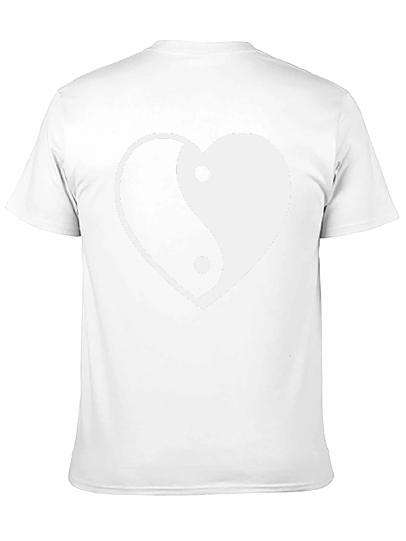 Yin Yang Heart Graphic Tee - Stylish Comfort
