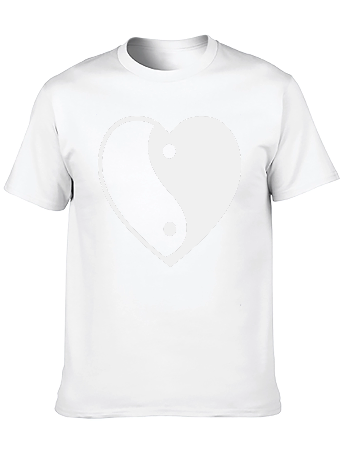 Yin Yang Heart Graphic Tee - Stylish Comfort