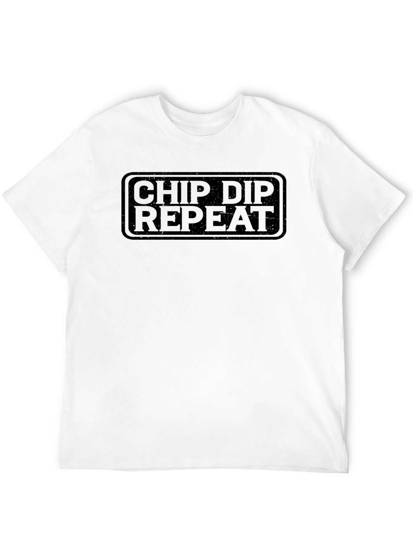 Chip Dip Repeat Graphic Tee - Black T-Shirt