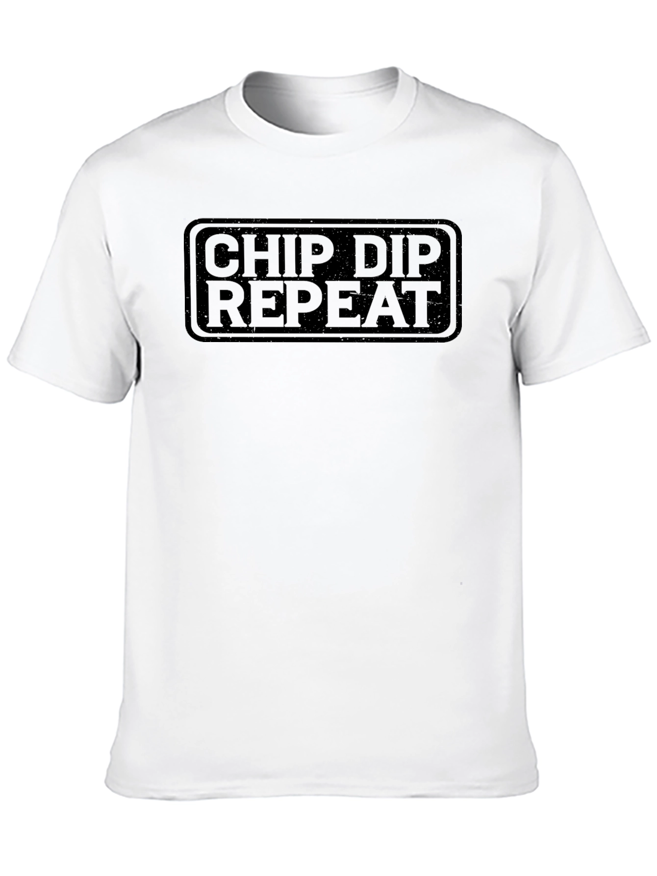 Chip Dip Repeat Graphic Tee - Black T-Shirt