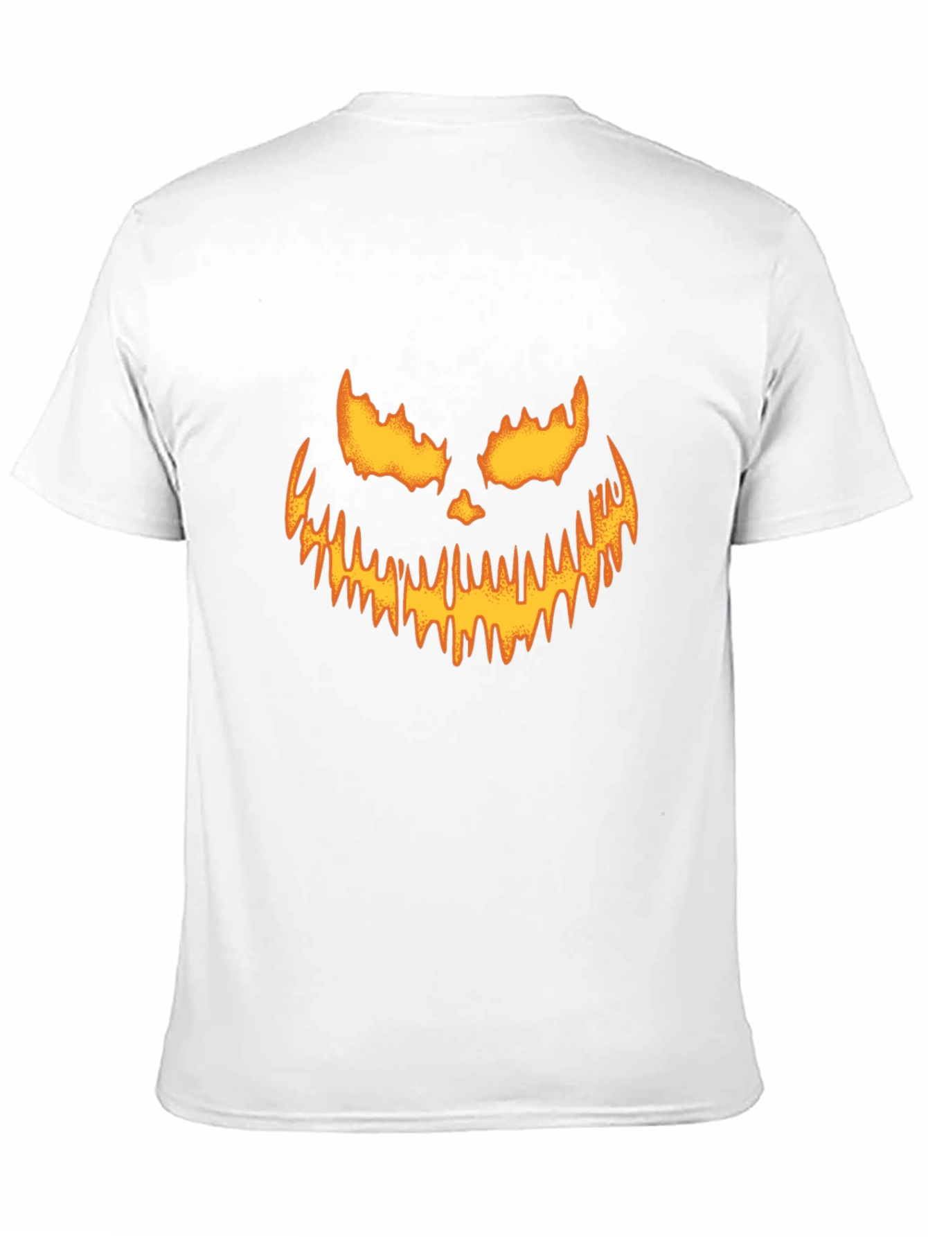 Halloween Pumpkin Face Black T-Shirt